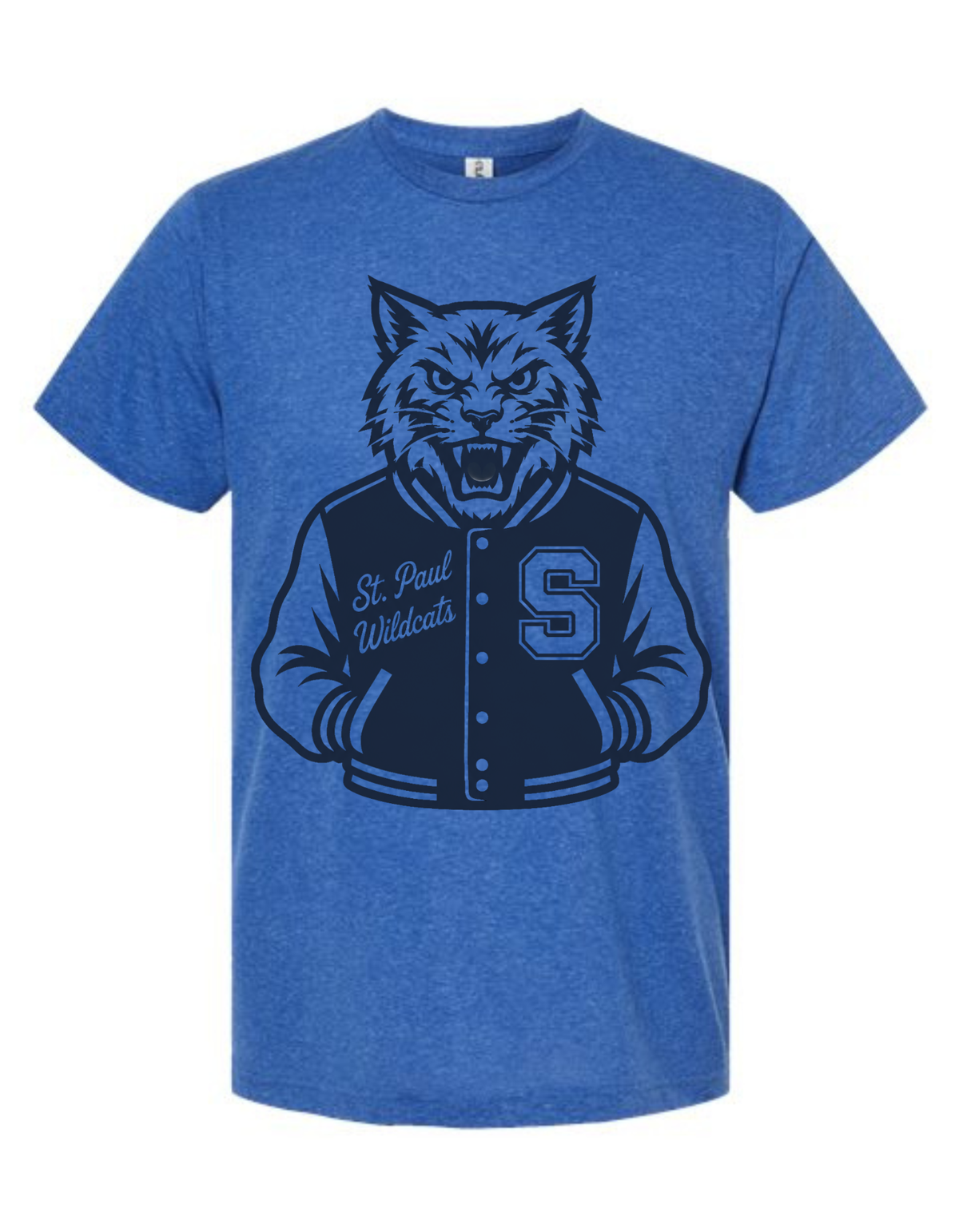 St Paul Wildcats Varsity Mascot Tee