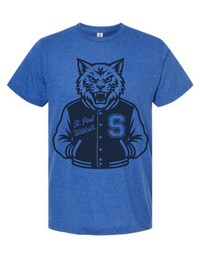 St Paul Wildcats Varsity Mascot Tee