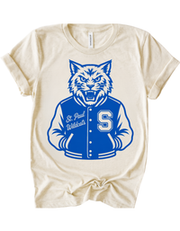 St Paul Wildcats Varsity Mascot Tee