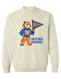 Westview Wolverines Vintage Mascot Tee & Sweatshirt