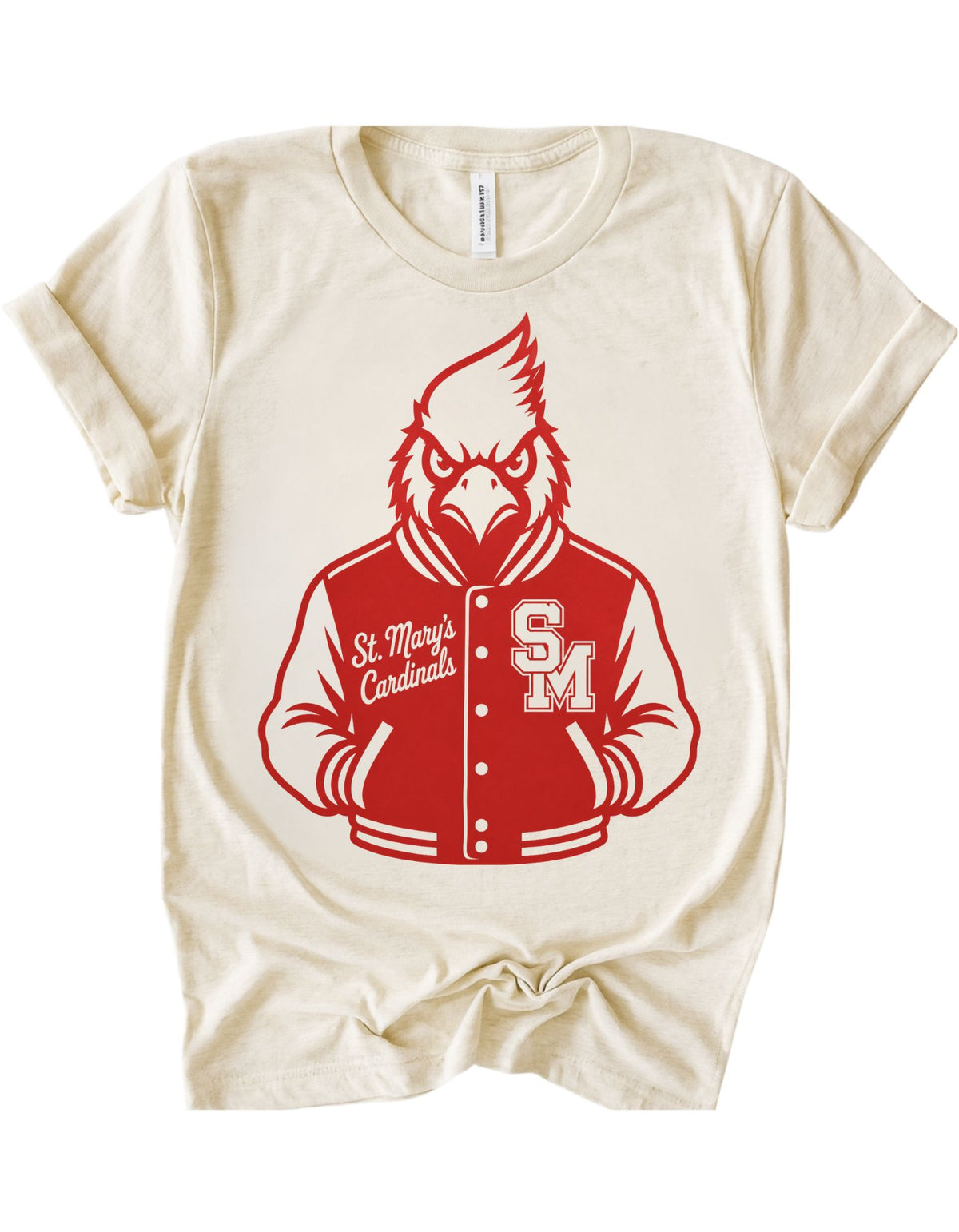 St. Mary's Cardinals Varsity Mascot Tee