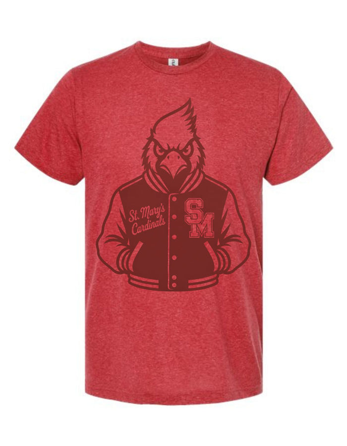 St. Mary's Cardinals Varsity Mascot Tee