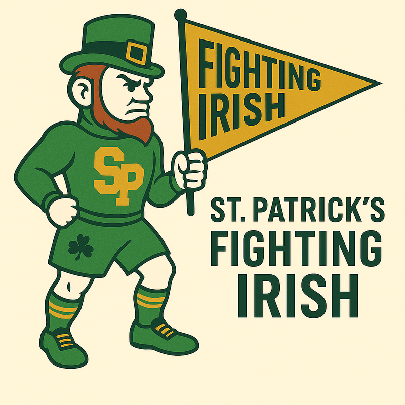 St. Patrick's Fighting Irish Vintage Mascot Tee