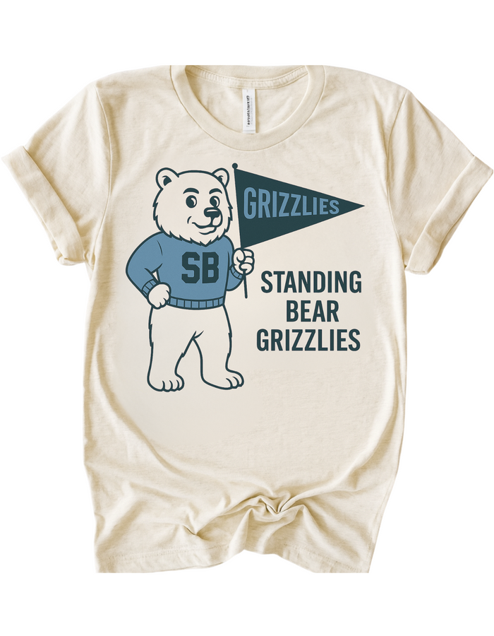 Standing Bear Grizzlies Mascot Tee