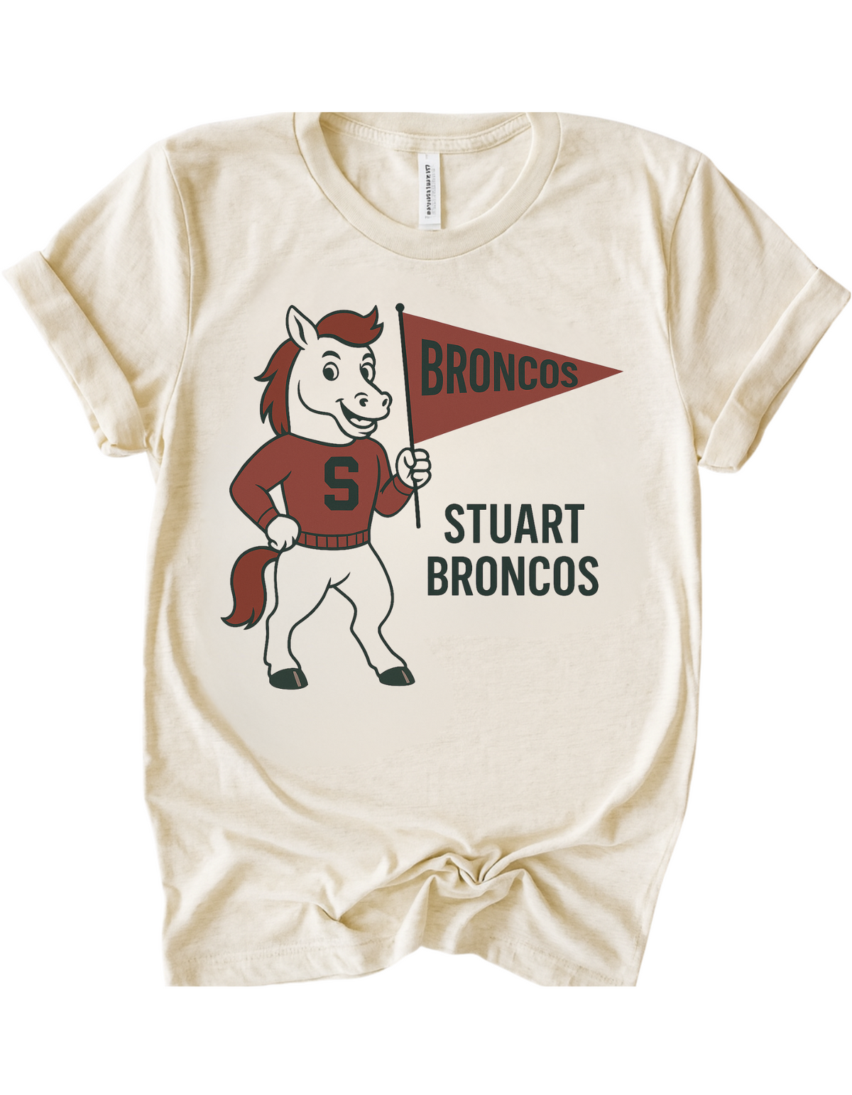 Stuart Broncos Mascot Tee