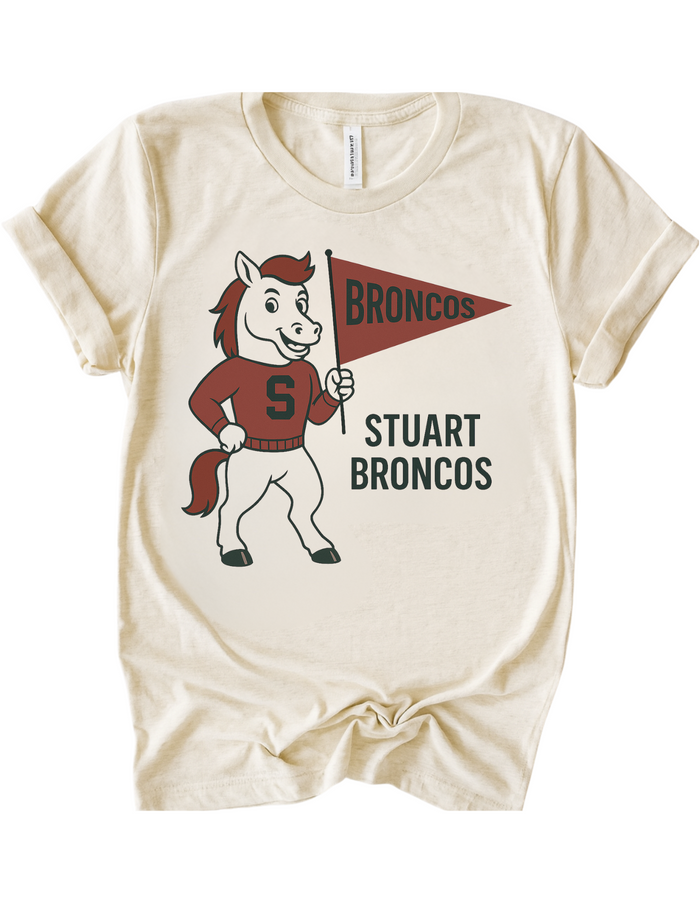 Stuart Broncos Mascot Tee