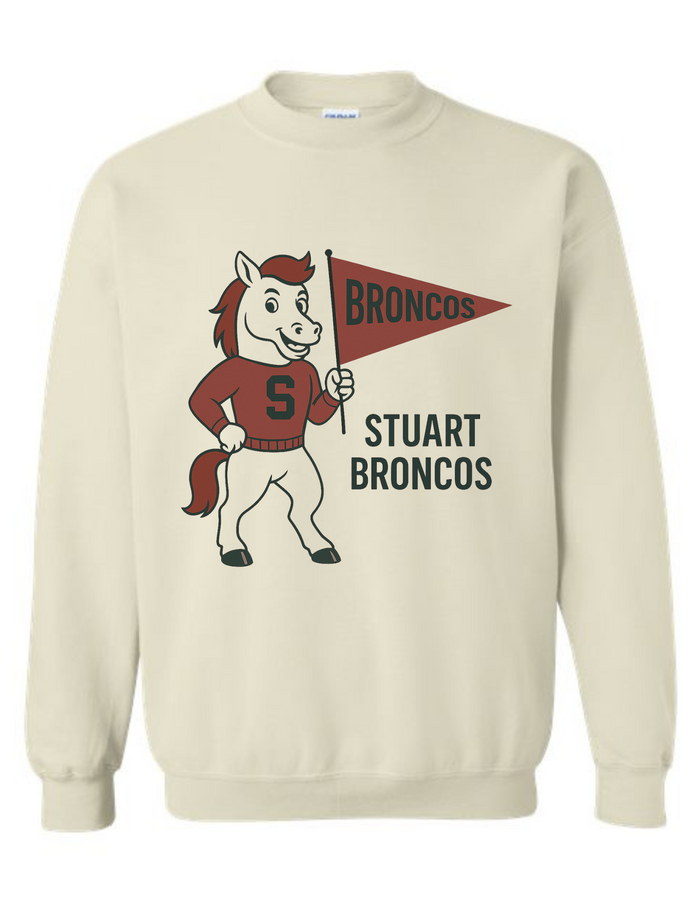 Stuart Broncos Mascot Tee & Sweatshirt