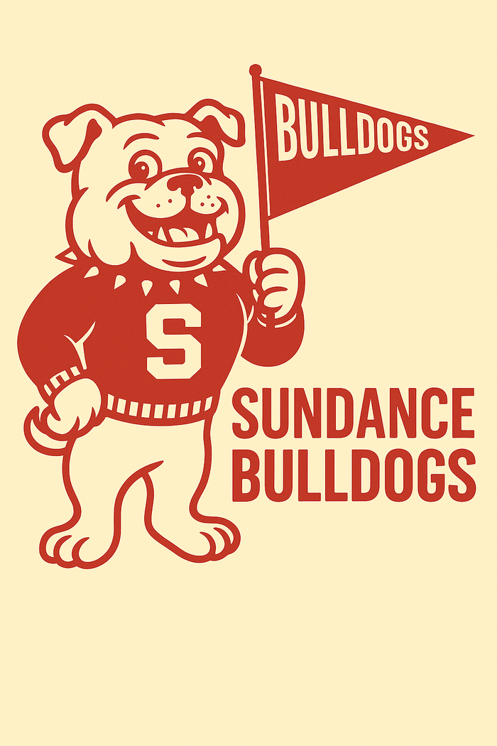 Sundance Bulldogs Vintage Mascot Tee