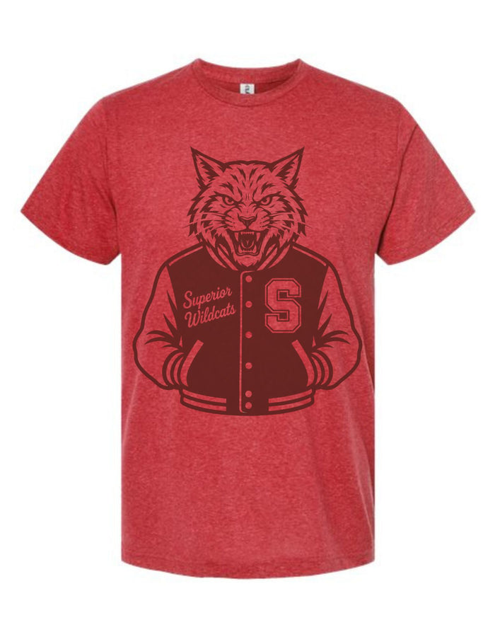 Superior Wildcats Varsity Mascot Tee