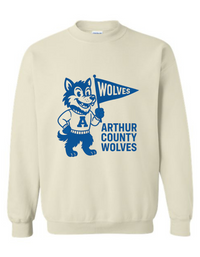 Arthur County Wolves Vintage Mascot Tee & Sweatshirt