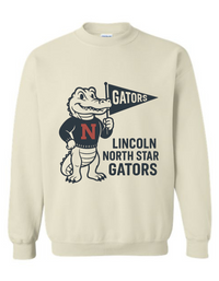 Lincoln North Star Gators Vintage Mascot Tee & Sweatshirt