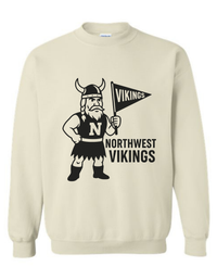 Northwest Vikings Vintage Mascot Tee & Sweatshirt