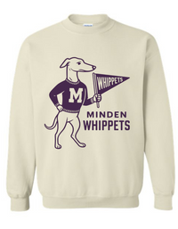 Minden Whippets Vintage Mascot Tee & Sweatshirt