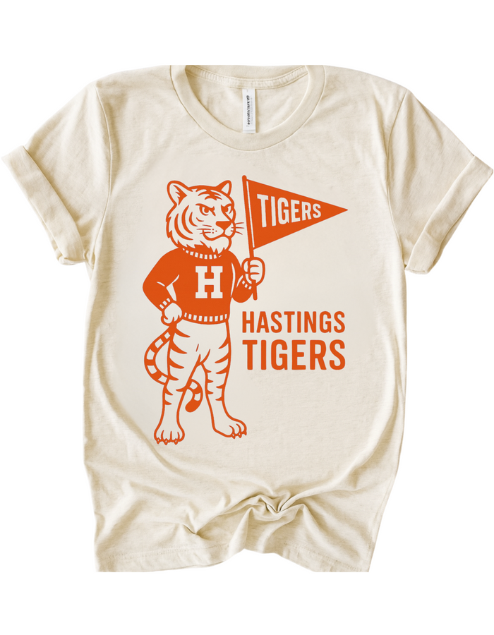 Hastings Tigers Vintage Mascot Tee