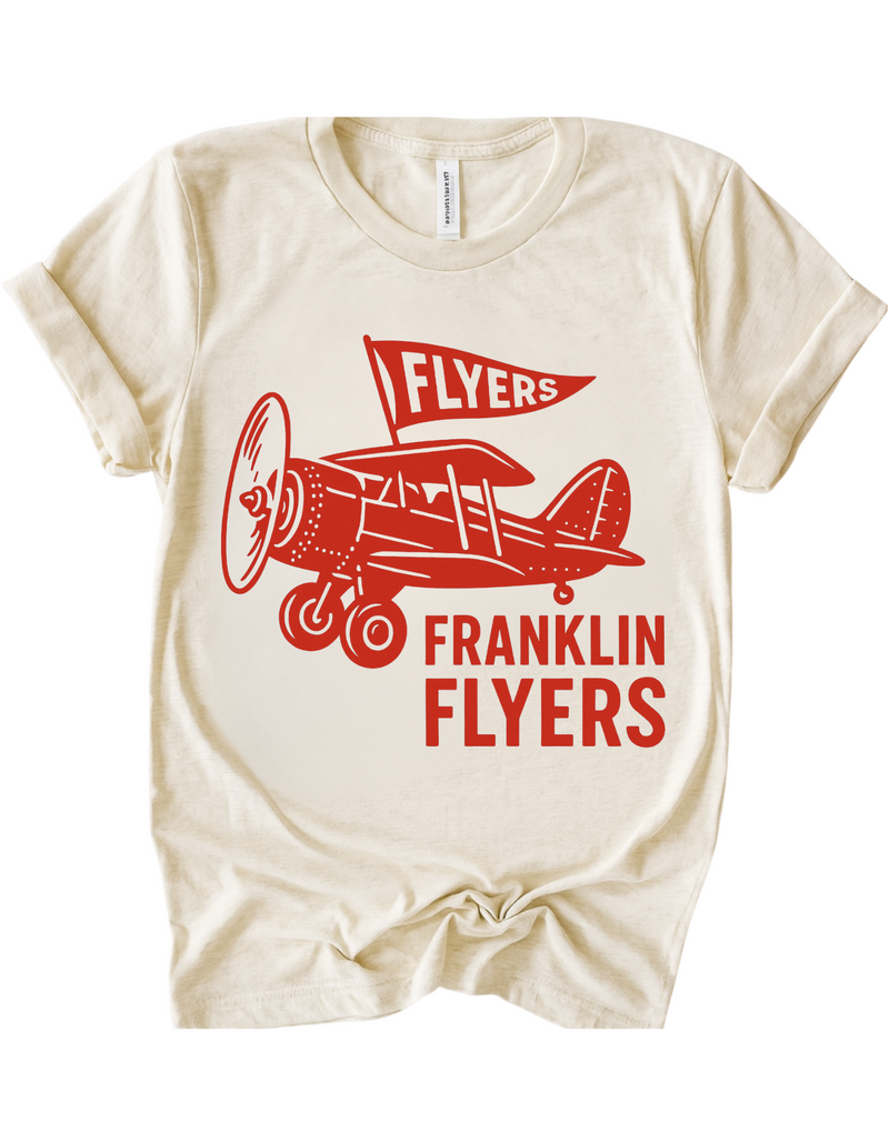 Franklin Flyers Vintage Mascot Tee & Sweatshirt