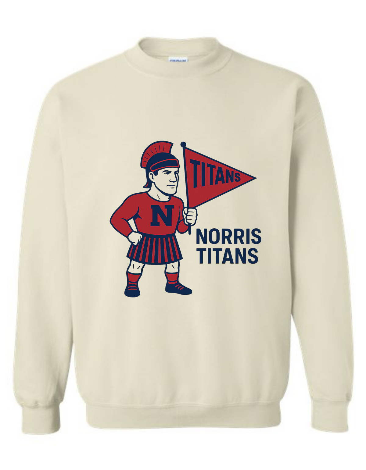 Norris Titans Vintage Mascot Tee & Sweatshirt