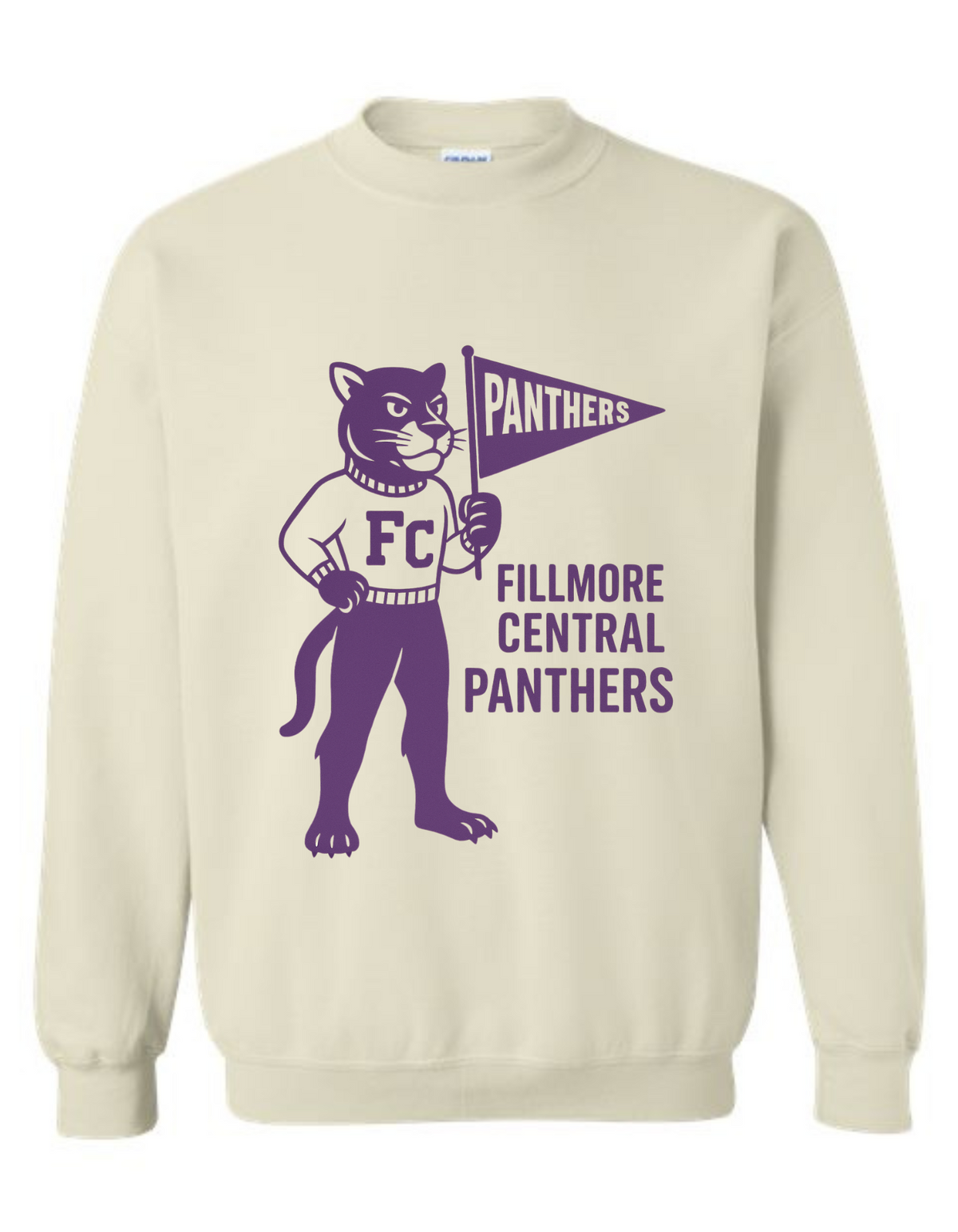 Fillmore Central Panthers Vintage Mascot Tee & Sweatshirt