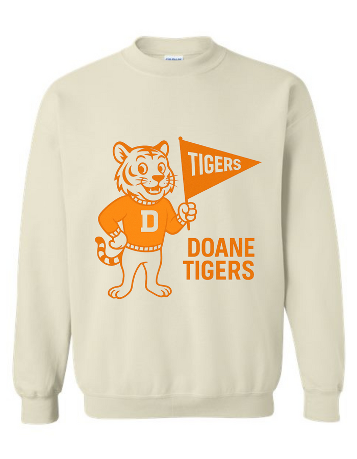 Doane Tigers Vintage Mascot Tee & Sweatshirt