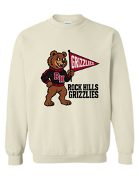 Rock Hills Grizzlies Vintage Mascot Tee & Sweatshirt