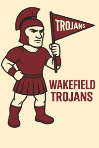 Wakefield Trojans Vintage Mascot Tee