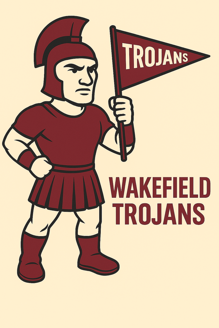 Wakefield Trojans Vintage Mascot Tee