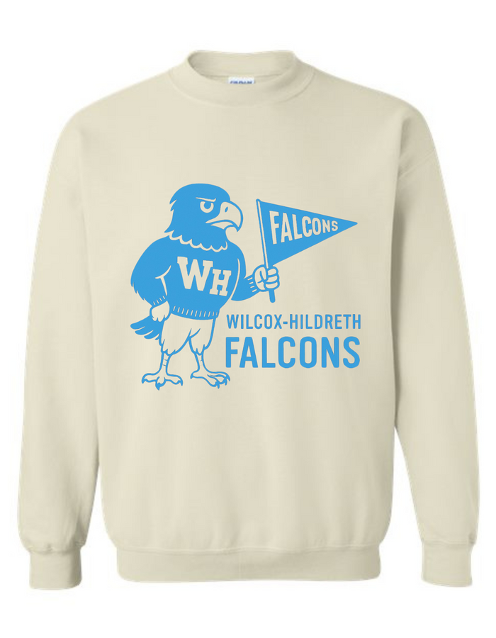 Wilcox-Hildreth Falcons Vintage Mascot Tee & Sweatshirt
