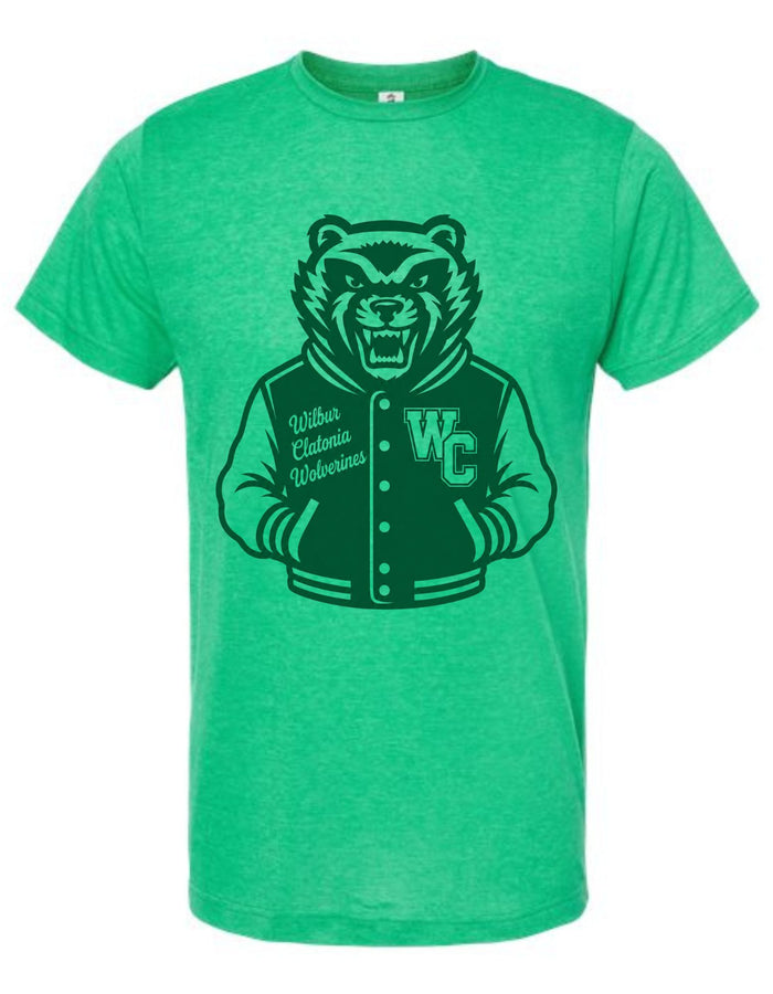 Wilber Clatonia Wolverines Varsity Mascot Tee
