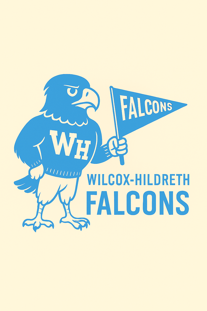 Wilcox-Hildreth Falcons Vintage Mascot Tee