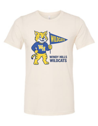 Windy Hills Wildcats Vintage Mascot Tee & Sweatshirt