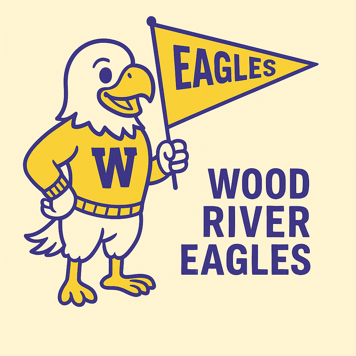 Wood River Eagles Vintage Mascot Tee