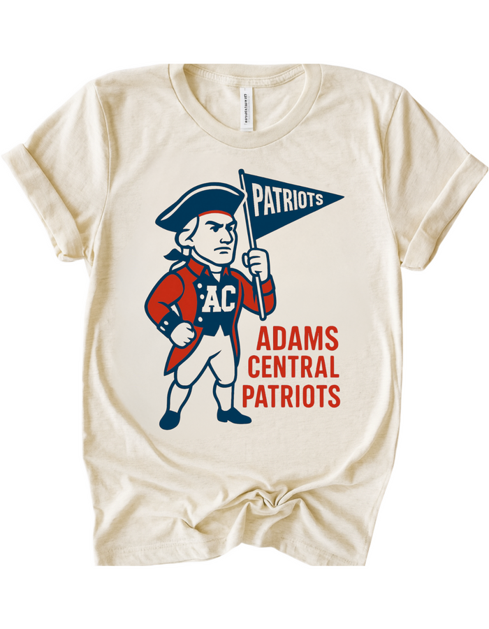 Adams Central Patriots Vintage Mascot Tee