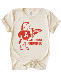 Amherst Broncos Vintage Mascot Tee