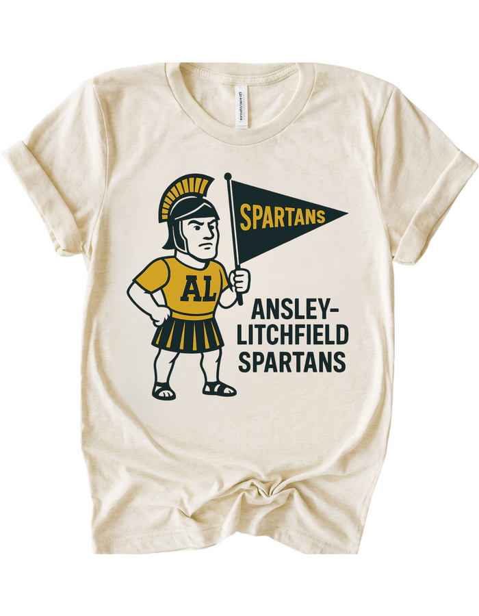 Ansley Litchfield Spartans Vintage Mascot Tee