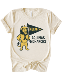 Aquinas Monarchs Vintage Mascot Tee