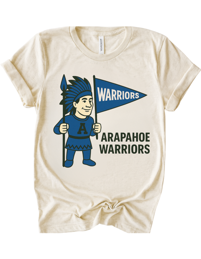 Arapahoe Warriors Vintage Mascot Tee