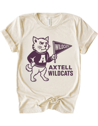 Axtell Wildcats Vintage Mascot Tee