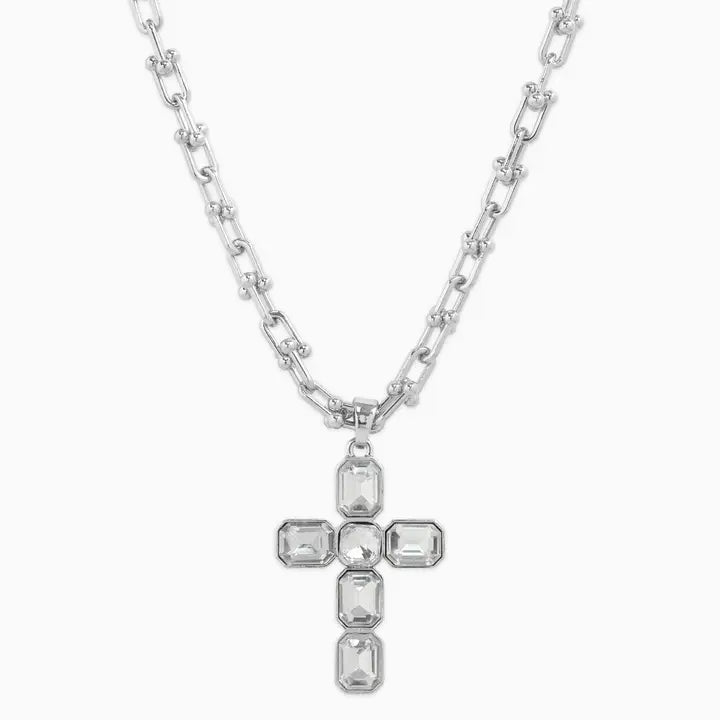 Pave Cross Necklace