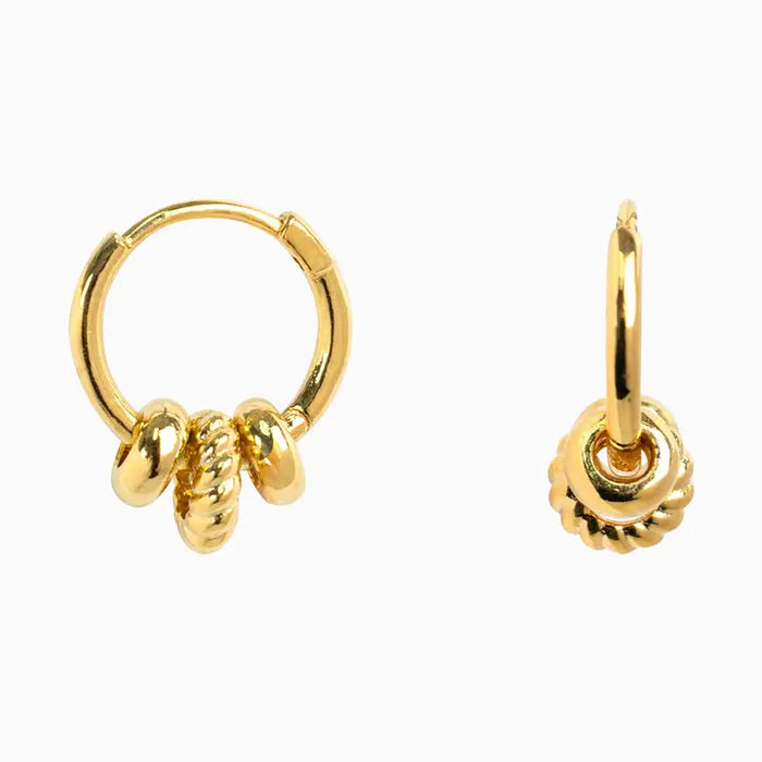 Rondelle Hoop Earrings