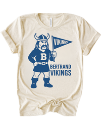 Bertrand Vikings Vintage Mascot Tee