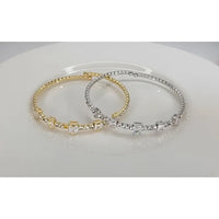 Bella Mixed Square Stone Bracelet