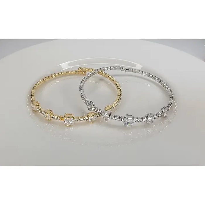 Bella Mixed Square Stone Bracelet