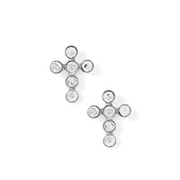 Linny Co. Clara Cross Screwback Stud Earrings