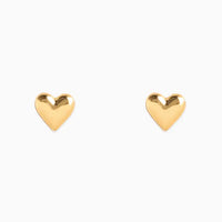 Dainty Puffy Heart Earrings