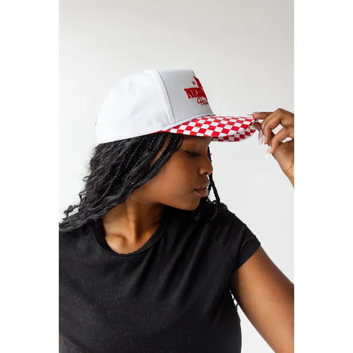 Gameday Social Nebraska Huskers Albon Checkered Hat