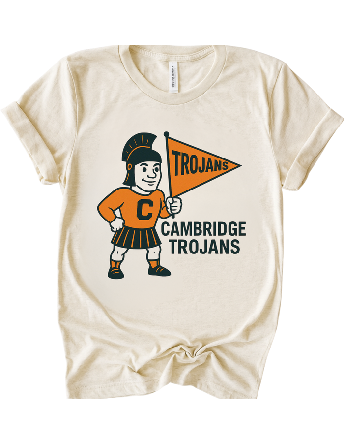 Cambridge Trojans Vintage Mascot Tee