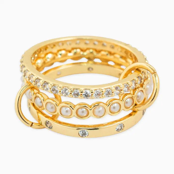 Interlocking Ring in Gold