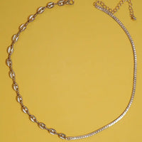 Dual Chain Necklace in Gold