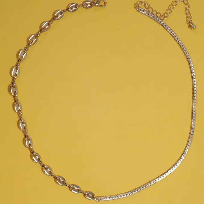 Dual Chain Necklace in Gold