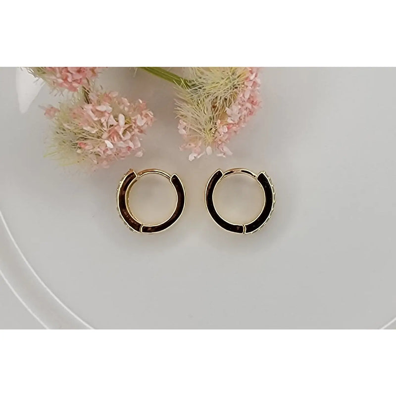 Reggie CZ Huggie Earring