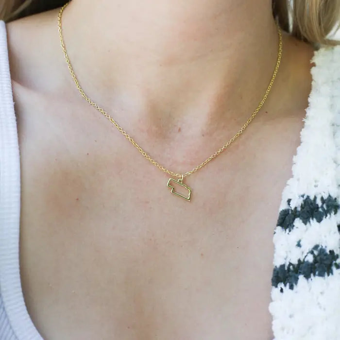 Lucky Feather Nebraska Necklace